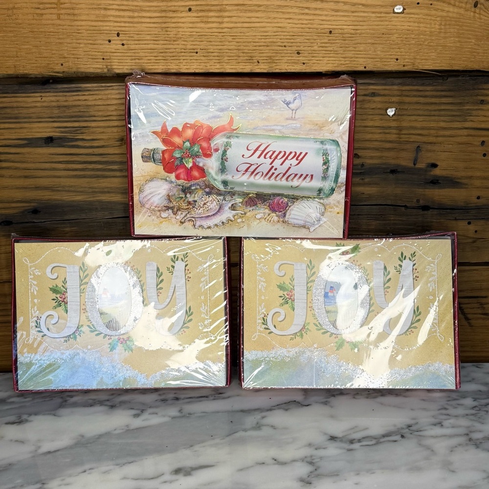 Red Farm Studio Nautical Beach Theme Holiday Cards